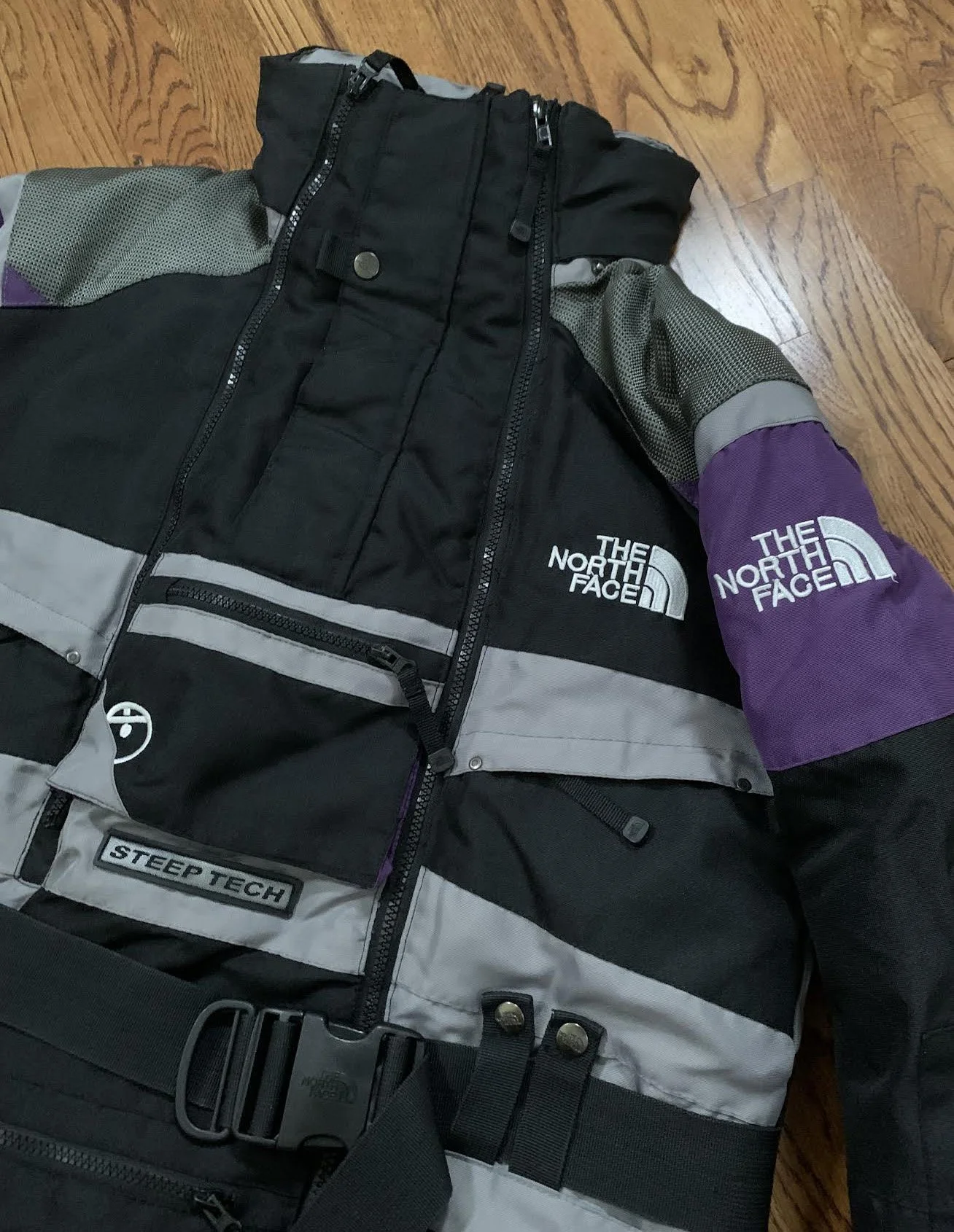 The North Face Steep Tech Grey / Purple (Size M) — RootsBK